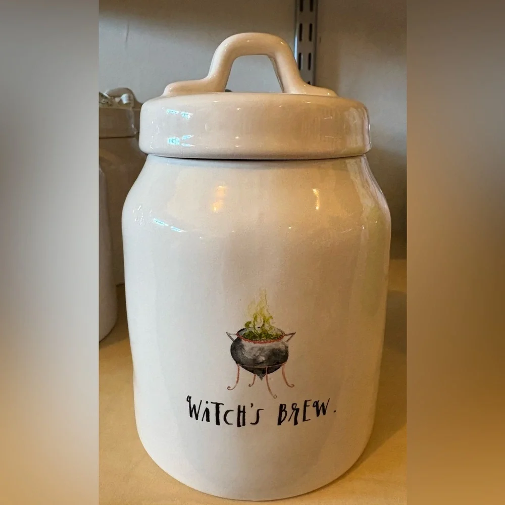 Rae Dunn Ceramic Witch's Brew Baby Canister - Picture 1 of 1